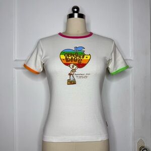 Angel Blue applehead tee